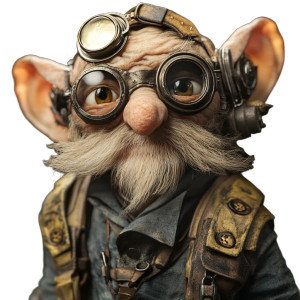 Gnome Technomancer Artificer Vinyl Car Decal Sticker – Waterproof & UV-Resistant 8"