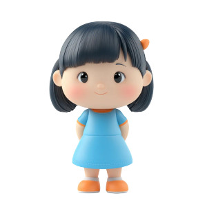 Clay Asian Girl Vinyl Car Decal Sticker – Waterproof & UV-Resistant 8" Clay Asian Girl Vinyl Car Decal Sticker – Waterproof & UV-Resistant 8"