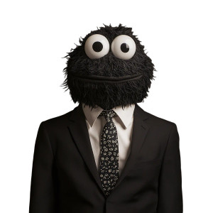 Cookie Monster Portrait Vinyl Car Decal Sticker – Waterproof & UV-Resistant 8"