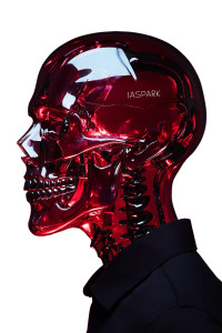 Futuristic Glass Robot V2 Vinyl Car Decal Sticker – Waterproof & UV-Resistant 8"