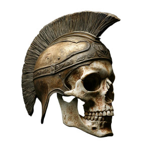 Spartan Skull V3 Vinyl Car Decal Sticker – Waterproof & UV-Resistant 8"