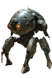 Mech Drones Scifi Vinyl Car Decal Sticker – Waterproof & UV-Resistant 8"