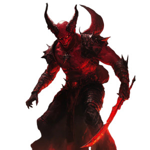 Red Infernal Imp Vinyl Car Decal Sticker – Waterproof & UV-Resistant 8"