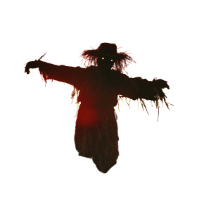 Scarecrow Sunset Horror Vinyl Car Decal Sticker – Waterproof & UV-Resistant 8"