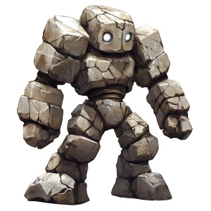 Ancient Golem Vinyl Car Decal Sticker – Waterproof & UV-Resistant 8"