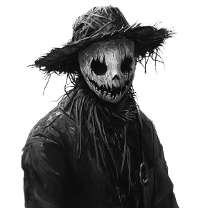 Horror Scarecrow Vinyl Car Decal Sticker – Waterproof & UV-Resistant 8"