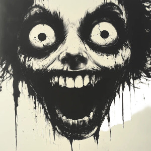Terror Face Stencil Vinyl Car Decal Sticker – Waterproof & UV-Resistant 8" Terror Face Stencil Vinyl Car Decal Sticker – Waterproof & UV-Resistant 8"