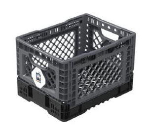 Big Ant Oriental Window Style Collapsible Container | Medium Grey Square Crate for Smart Multi Storage Big Ant Oriental Window Style Collapsible Container | Medium Grey Square Crate for Smart Multi Storage