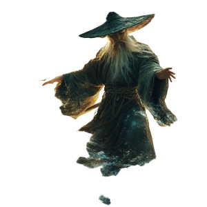 Asian Wizard V2 Vinyl Car Decal Sticker – Waterproof & UV-Resistant 8"