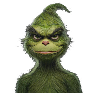 Female Grinch Vinyl Car Decal Sticker – Waterproof & UV-Resistant 8"