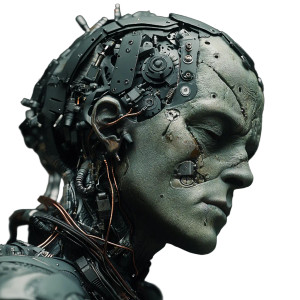 Robotic Frankenstein Vinyl Car Decal Sticker – Waterproof & UV-Resistant 8"