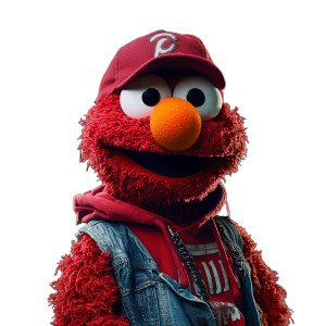 Gangster Elmo Vinyl Car Decal Sticker – Waterproof & UV-Resistant 8"