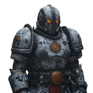 Heavy Battle Armor Vinyl Car Decal Sticker – Waterproof & UV-Resistant 8"