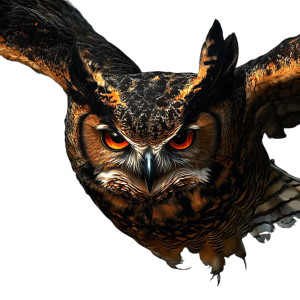 Angry Realistic Owl Vinyl Car Decal Sticker – Waterproof & UV-Resistant 8"