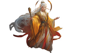 Divine Woman Mountaintop Vinyl Car Decal Sticker – Waterproof & UV-Resistant 8"