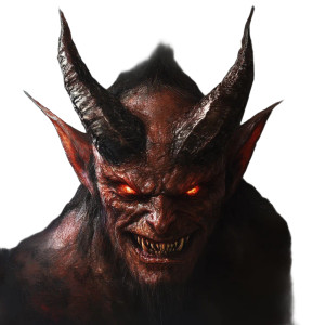 Fiendish Devil Vinyl Car Decal Sticker – Waterproof & UV-Resistant 8"