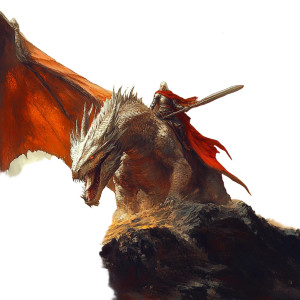 Riding Dragons Vinyl Car Decal Sticker – Waterproof & UV-Resistant 8"