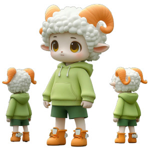 Cute Ip Cartoon Character Vinyl Car Decal Sticker – Waterproof & UV-Resistant 8"