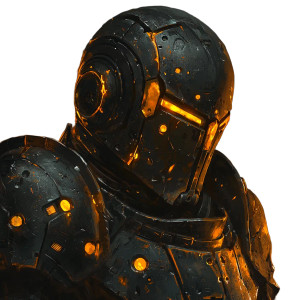 Warforged Paladin Helm Vinyl Car Decal Sticker – Waterproof & UV-Resistant 8"