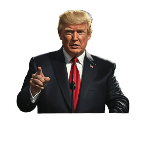 Blond Politician Speaking V2 Vinyl Car Decal Sticker – Waterproof & UV-Resistant 8" Blond Politician Speaking V2 Vinyl Car Decal Sticker – Waterproof & UV-Resistant 8"