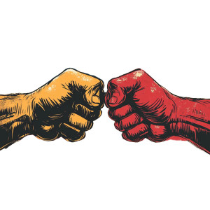 Tariff War Clash Vinyl Car Decal Sticker – Waterproof & UV-Resistant 8" Tariff War Clash Vinyl Car Decal Sticker – Waterproof & UV-Resistant 8"