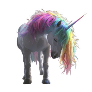 Dreamy Rainbow Unicorn Vinyl Car Decal Sticker – Waterproof & UV-Resistant 8"