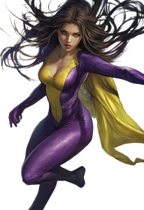 Superheroine Concept Art Vinyl Car Decal Sticker – Waterproof & UV-Resistant 8"