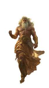 Zeus In Heaven Vinyl Car Decal Sticker – Waterproof & UV-Resistant 8"