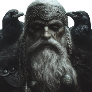 Odin War Face Vinyl Car Decal Sticker – Waterproof & UV-Resistant 8"