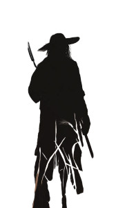 Ominous Scarecrow Silhouette Vinyl Car Decal Sticker – Waterproof & UV-Resistant 8"
