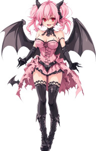 Gothic Anime Girl V20 Vinyl Car Decal Sticker – Waterproof & UV-Resistant 8"