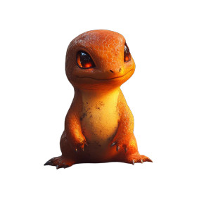 Realistic Charmander Ember Vinyl Car Decal Sticker – Waterproof & UV-Resistant 8"