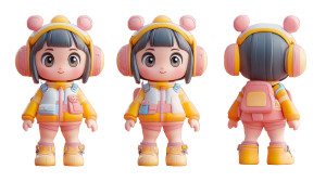 Bubble Mart Character Vinyl Car Decal Sticker – Waterproof & UV-Resistant 8"