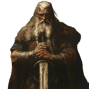 Old Viking Warrior Vinyl Car Decal Sticker – Waterproof & UV-Resistant 8"