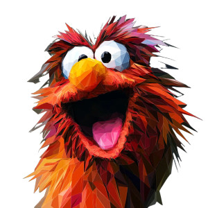 Screaming Muppet Animal Vinyl Car Decal Sticker – Waterproof & UV-Resistant 8"