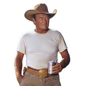 John Wayne Modeling Vinyl Car Decal Sticker – Waterproof & UV-Resistant 8"