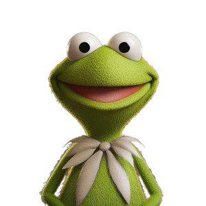 Kermit Smiling Vinyl Car Decal Sticker – Waterproof & UV-Resistant 8"