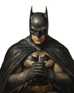 Rembrandt Batman Vinyl Car Decal Sticker – Waterproof & UV-Resistant 8"