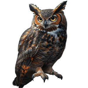 Great Horned Owl Vinyl Car Decal Sticker – Waterproof & UV-Resistant 8" Great Horned Owl Vinyl Car Decal Sticker – Waterproof & UV-Resistant 8"