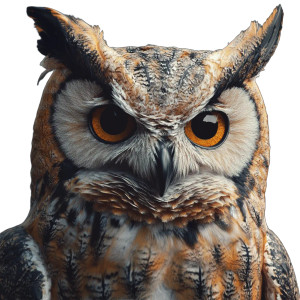 Hyper Realistic Owl Vinyl Car Decal Sticker – Waterproof & UV-Resistant 8"