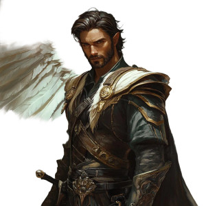 Aasimar Warlock Vinyl Car Decal Sticker – Waterproof & UV-Resistant 8"