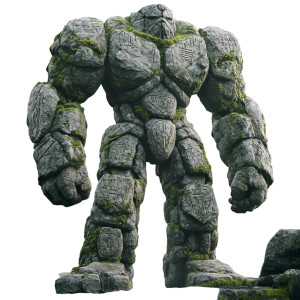 Stone Golem V4 Vinyl Car Decal Sticker – Waterproof & UV-Resistant 8"