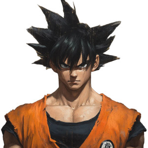Realistic Goku Portrait V3 Vinyl Car Decal Sticker – Waterproof & UV-Resistant 8"