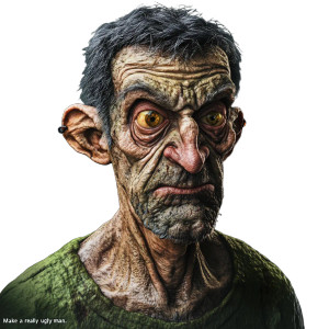 Ugly Man V5 Vinyl Car Decal Sticker – Waterproof & UV-Resistant 8"