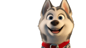 Cute Husky Portrait Vinyl Car Decal Sticker – Waterproof & UV-Resistant 8"