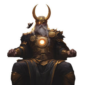 Odin God King Vinyl Car Decal Sticker – Waterproof & UV-Resistant 8"