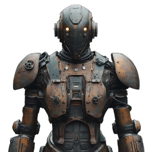 Ancient Armor Robot Vinyl Car Decal Sticker – Waterproof & UV-Resistant 8"