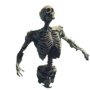 Undead Anime Torso Vinyl Car Decal Sticker – Waterproof & UV-Resistant 8"