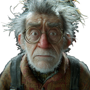 Quirky Old Hero Vinyl Car Decal Sticker – Waterproof & UV-Resistant 8"