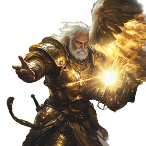 Radiant Paladin Vinyl Car Decal Sticker – Waterproof & UV-Resistant 8"